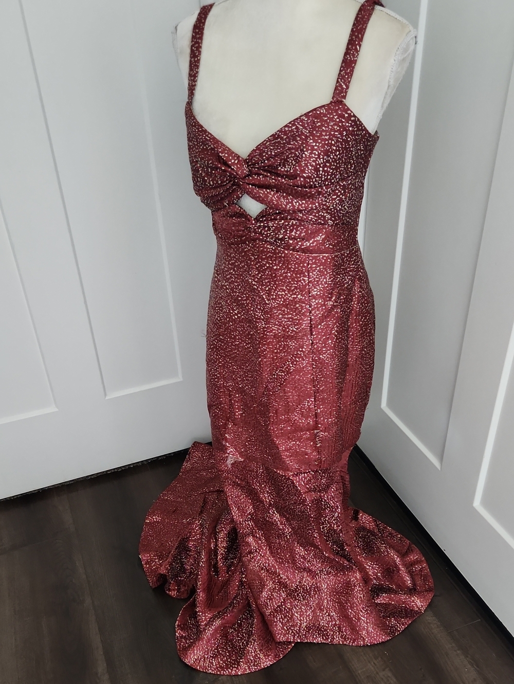 Monique Lhuillier High Low Dress with Cut Out *Flaw